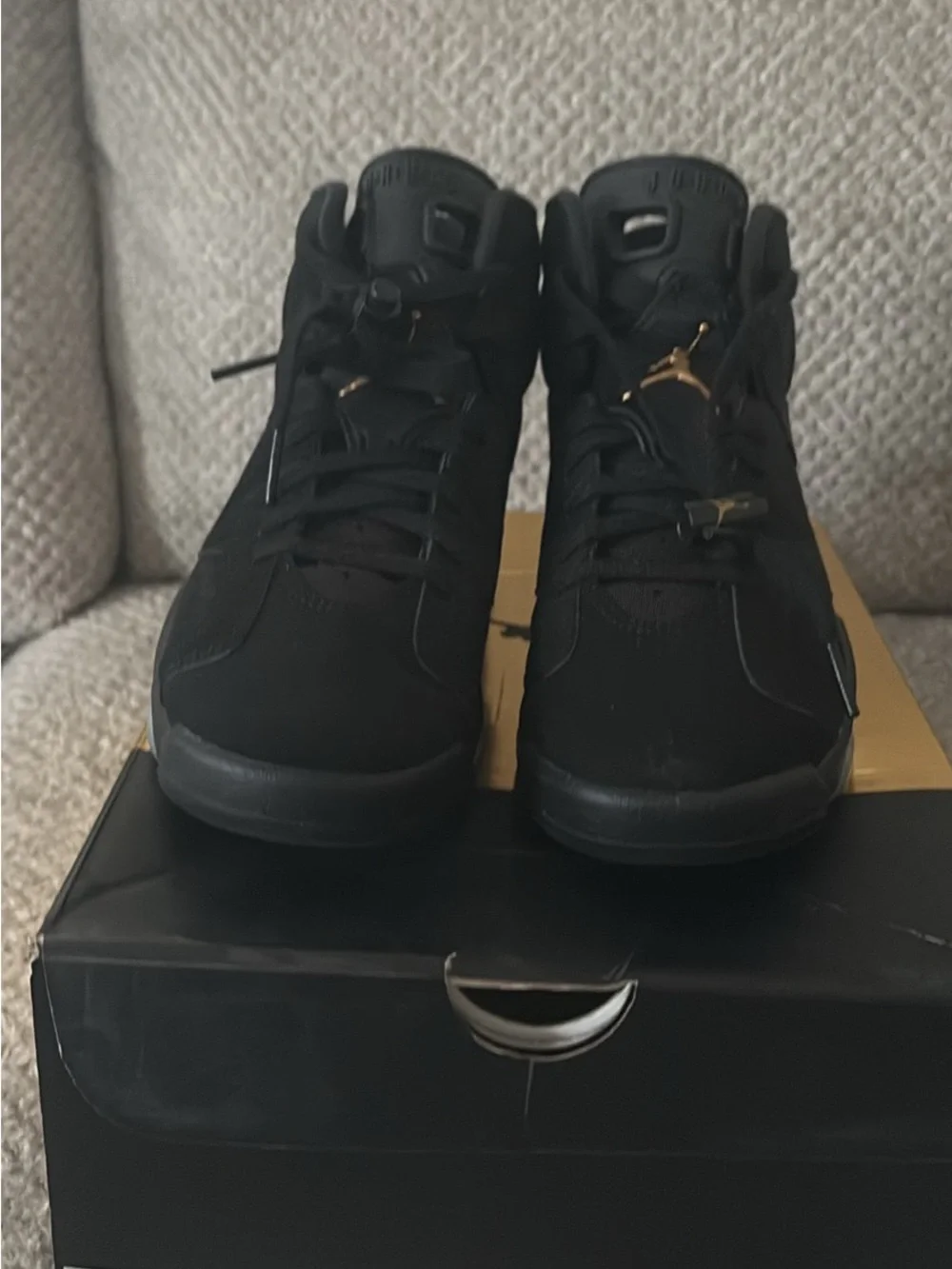 Nike Gold and Black Jordan Collector Shoe Box